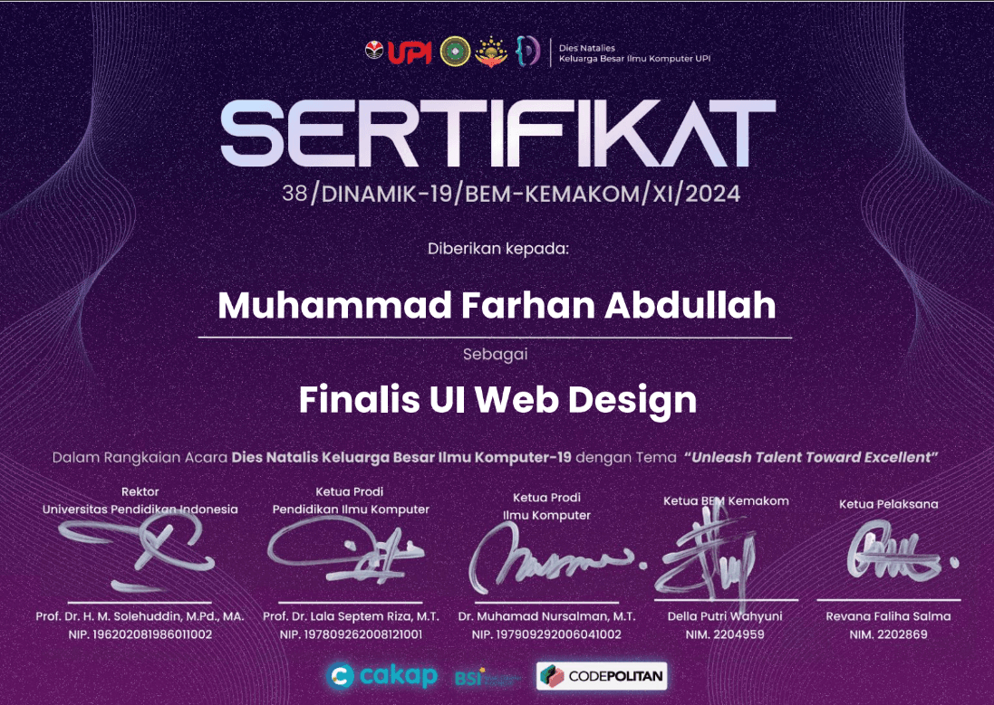 Sertifikat Finalis UI Design